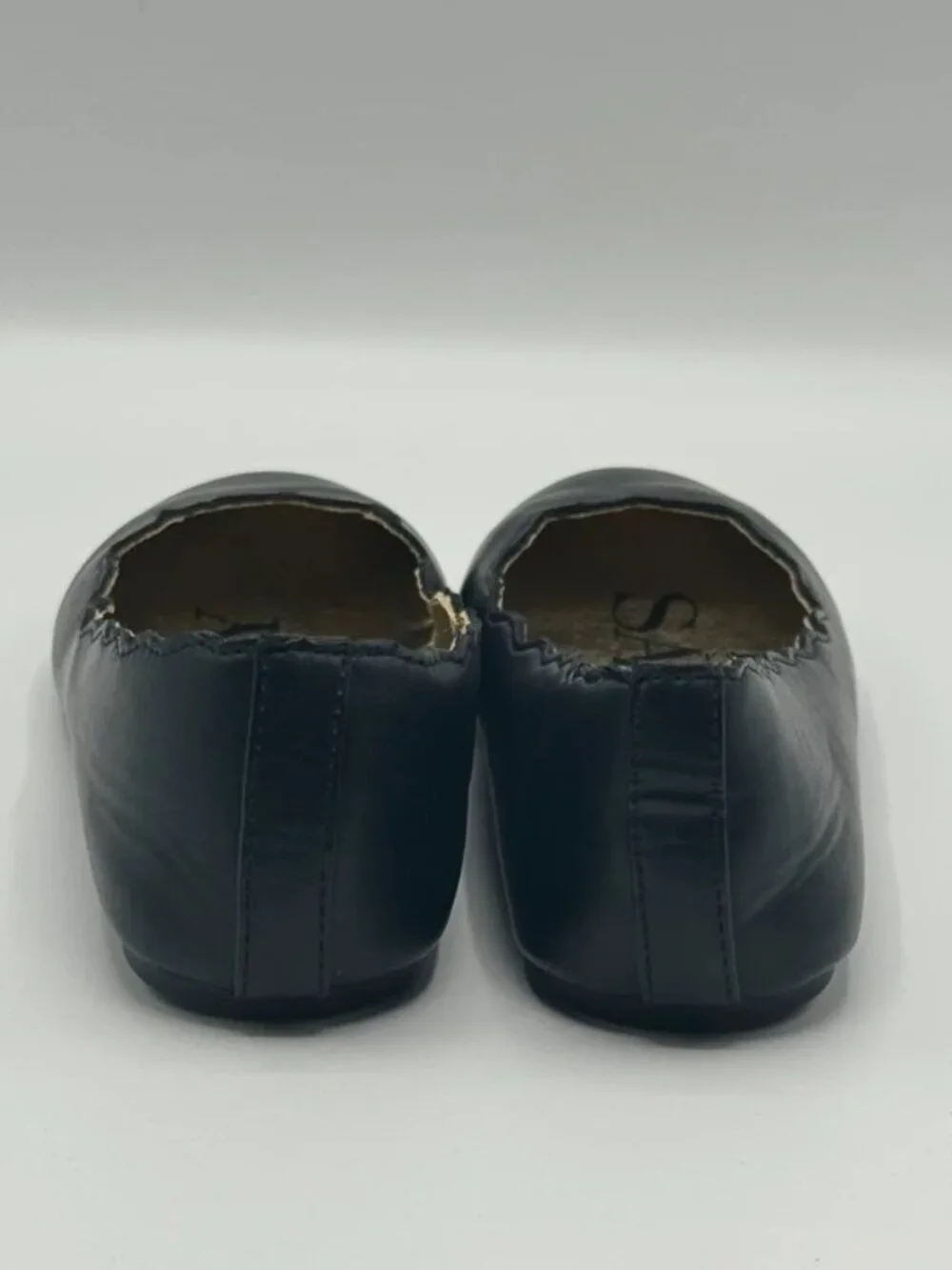 Sam & Libby Ballet Flats Girls Sz 13 Candice Black Scalloped